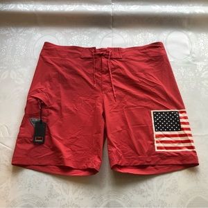 Columbia Men’s Size 42 Dri-Fit Peach Shorts Swimming Trunks Velcro Closure